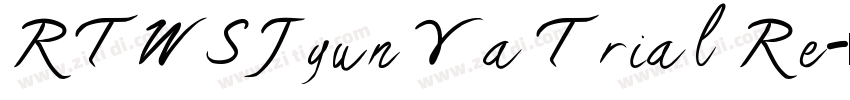 RTWSJyun Ya Trial Re字体转换